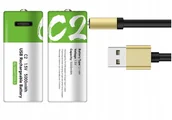 Ładowarki i akumulatory - BATERIE PALUSZKI AKUMULATOR-KI C USB-C R14 2SZT WIELOKROTNEGO UŻYTKU C2 2SZT - miniaturka - grafika 1