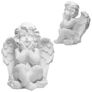 ANIOŁ FIGURKA GIPSOWA NAGROBNA  ANIOŁEK NA GRÓB - Lampiony i znicze - miniaturka - grafika 1
