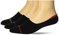 Skarpetki męskie - Emporio Armani Męskie skarpety do stóp, 3 pary, Black/Black/Black, Large-X-Large - miniaturka - grafika 1
