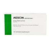 Serce i układ krążenia - Aescin 0,02 g - 30 tabletek DELFARMA - miniaturka - grafika 1