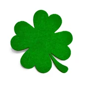 Dodatki do strojów karnawałowych - KONICZYNKA FILCOWA ZIELONA 10x11cm - miniaturka - grafika 1