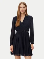 Sukienki - Morgan Sukienka codzienna 251-RAMALO Granatowy Regular Fit - miniaturka - grafika 1