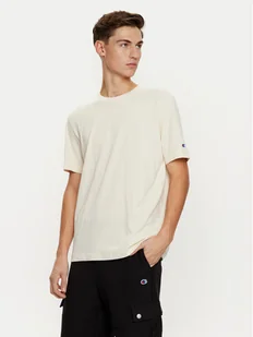 Champion T-Shirt 220713 Beżowy Regular Fit - Koszulki męskie - miniaturka - grafika 1