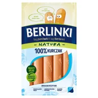 Kiełbasa i wędliny - Berlinki Natura Kiełbasa 100 % kurczak 160 g - miniaturka - grafika 1