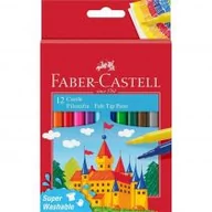 Flamastry - Faber Castell Flamastry Zamek 12 kolorów FABER CASTELL 440747 - miniaturka - grafika 1