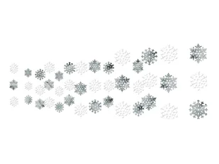 Amscan Dekoracja wisząca Śnieżynki - 30,5 x 365 cm - 1 szt. 671015 - Ozdoby bożonarodzeniowe - miniaturka - grafika 2