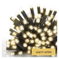 Oświetlenie świąteczne - Oświetlenie łączone Profi - łańcuch 50 LED 5m ciepła biel, czarny przewód, IP44 - miniaturka - grafika 1