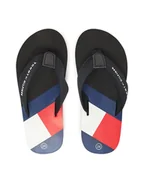 Buty dla chłopców - Tommy Hilfiger Japonki T3X8-33908-0058 M Czarny - miniaturka - grafika 1