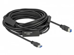 Delock Kabel USB 3.2 Gen1 USB-A(M) - USB-B (M) 15m czarny aktywny 85381 - Kable USB - miniaturka - grafika 4