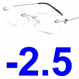 OKULARY KOREKCYJNE bezramkowe kujonki -2.5 - Okulary korekcyjne, oprawki, szkła - miniaturka - grafika 1