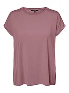 Koszulki i topy damskie - VERO MODA Damska koszulka VMAVA Plain SS TOP GAJRS NOOS, Nostalgia Rose, XL, Nostalgia Rose, XL - miniaturka - grafika 1