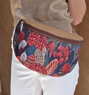 Nerki - Nerka brąz czekolada KOLOROWE KWIATY - miniaturka - grafika 1