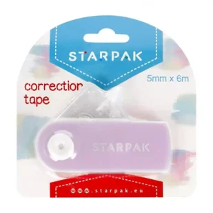 Korektor w taśmie 5mmx6m pastelowy fiolet - STARPAK - Korektory - miniaturka - grafika 1
