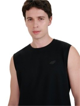 Koszulka Bez Rękawów 4F 4FWMM00TSLEM125-20S r.L Męska T-shirt Tank Top