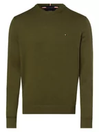 Swetry męskie - Tommy Hilfiger - Sweter męski z dodatkiem kaszmiru, zielony - miniaturka - grafika 1
