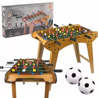 Klocki - PIŁKARZYKI ZESTAW DUŻY STÓŁ DO GRY DREWNIANY PIŁKA NOŻNA GRA ZRĘCZNOŚCIOWA - miniaturka - grafika 1