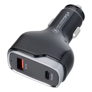 Ładowarka samochodowa USB QC 3.0 18W + Typ C PD 65W CC53-1A1C (Total 83W) - Akcesoria do smartwatchy - miniaturka - grafika 1