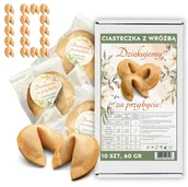 Pieczywo chrupkie - Chińskie Ciasteczka z Wróżbą Podziękowanie za Przybycie Szczęścia 10szt 60g - miniaturka - grafika 1