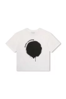 Koszulki dla chłopców - Marc Jacobs t-shirt bawełniany dziecięcy kolor biały z nadrukiem - grafika 1