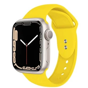 Apple Crong Pasek Crong Liquid Band - Pasek Watch 38/40 mm żółty CRG-40LQB-YEL - Akcesoria do smartwatchy - miniaturka - grafika 2