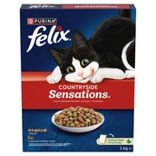Sucha karma dla kotów - PURINA Felix Countryside Sensations Wołowina i kurczak z warzywami - sucha karma dla kota - 1kg - miniaturka - grafika 1