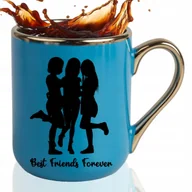 Kubki - KUBEK ELEGANT Niebieski Na Prezent Urodziny DLA PRZYJACIÓŁKI Wzory - miniaturka - grafika 1