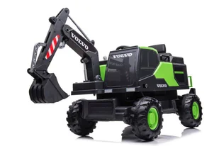 Koparka Na Akumulator Volvo DK-VE888 Zielona - Pojazdy elektryczne dla dzieci - miniaturka - grafika 11