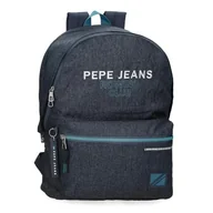 Plecaki szkolne i tornistry - Pepe Jeans Edmon Plecak szkolny Adaptacyjny na wózek Niebieski 31x44x17,5 cms Poliester 23,87L by Joumma Bags, niebieski, Plecak szkolny adaptacyjny do wózka - miniaturka - grafika 1
