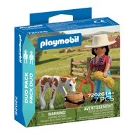 Klocki - Playmobil DuoPack Kowbojka ze źrebakiem 72026 - miniaturka - grafika 1