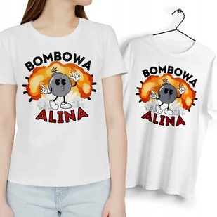 Dla Aliny T-Shirt Koszulka biała Na Prezent z Dowolnym Nadrukiem Zdjęciem - Koszulki i topy damskie - miniaturka - grafika 1