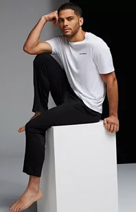 Karl Lagerfeld spodnie piżamowe Logo 215M2182 ECO, Kolor czarny, Rozmiar S, Karl Lagerfeld - Intymna - Piżamy męskie - miniaturka - grafika 1