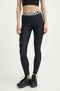 Under Armour legginsy treningowe HG Authentics kolor czarny z nadrukiem - Legginsy - miniaturka - grafika 1