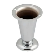 Meble modułowe i akcesoria - Noga meblowa regulowana stożkowa 10 cm chrom - miniaturka - grafika 1