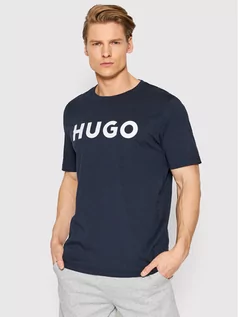 Koszulki męskie - Hugo T-Shirt Dulivio 50467556 Granatowy Regular Fit - grafika 1