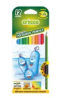 Przybory szkolne - CRICCO Kredki 12 kolorów trójkątne cienkie KR00CRI - miniaturka - grafika 1