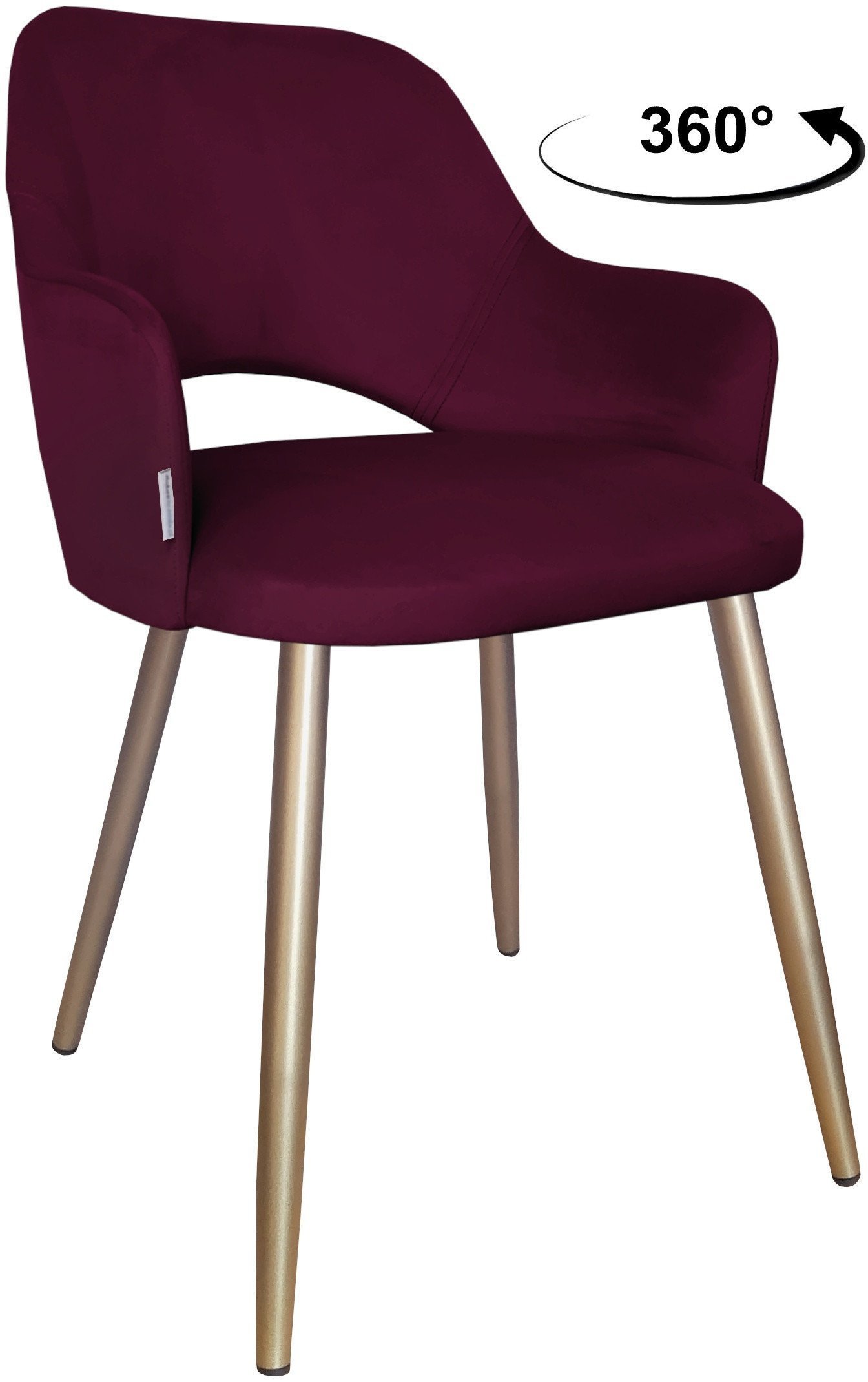 Krzesło obrotowe Milano podstawa złota MG02