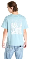 Koszulki męskie - t-shirt HORSEFEATHERS DISTORT T-SHIRT blue haze - miniaturka - grafika 1