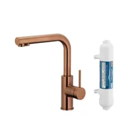 Baterie kuchenne - KFA Armatura Duero Pure Basic 6623-912-34 Miedziany Stal szlachetna - miniaturka - grafika 1