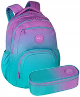 Plecaki szkolne i tornistry - CoolPack plecak szkolny młodzieżowy Gradient Blueberry zestaw 4 8 klasa - miniaturka - grafika 1