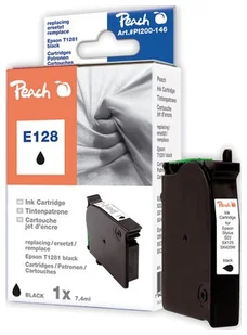 Tusz zamiennik Peach black, kompatybilny z T128, T1281 - Tusze zamienniki - miniaturka - grafika 1