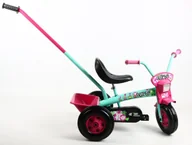 Rowerki trójkołowe - Rowerek trójkołowy 8" TURBO 100% oryginalny POLSKI miętowo-różowy - miniaturka - grafika 1