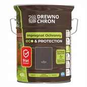 Farby wewnętrzne - Impregnat Ochronny Eco&Protection Palisander 4.5L Drewnochron - miniaturka - grafika 1