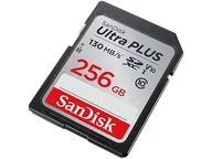 Dyski HDD - SanDisk Ultra PLUS 256GB SDXC V10 U1 - miniaturka - grafika 1