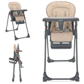 Krzesełka do karmienia - KRZESEŁKO DO KARMIENIA SKŁADANE REGULOWANE KÓŁKA LORELLI DULCE - miniaturka - grafika 1