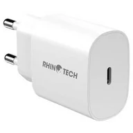 Ładowarki do telefonów - RhinoTech Ładowarka sieciowa 25W USB-C PD RTACC318 Biała - miniaturka - grafika 1