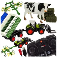 Zabawki interaktywne dla dzieci - DUŻY ZESTAW TRAKTOR ZDALNIE STEROWANY R/C + MASZYNY ROLNICZE + FIGURKA Z909 - miniaturka - grafika 1