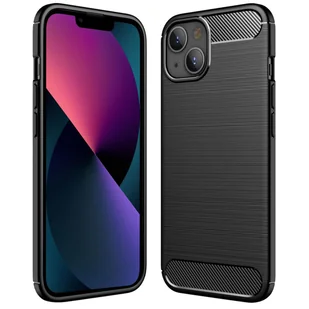 Pokrowiec z TPU na telefon komórkowy Apple iPhone 13 o wyglądzie karbonowego etui ochronnego - Etui i futerały do telefonów - miniaturka - grafika 1