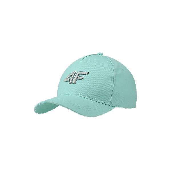 Dziecięca czapka z daszkiem 4F 4FJWSS25ACABU388-47S Zielony