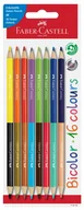 Kredki, ołówki, pastele i pisaki - Kredki Dwustronne 8 na 16 Kolorów Faber-Castell - miniaturka - grafika 1