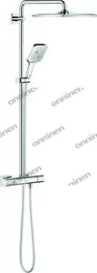 System prysznicowy Rainshower SmartActive 310 z termostatem do montażu ściennego, chrom - Zestawy prysznicowe - miniaturka - grafika 1